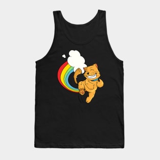 Funny LGBT Cat Rainbow Shirt Tank Top